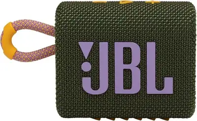 Колонка порт. JBL GO 3 зеленый 4.2W 1.0 BT 10м (JBLGO3GRN)