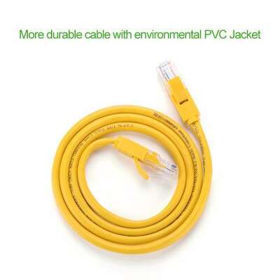 Кабель сетевой UGREEN NW103 (11230) Cat 5e UTP Ethernet Cable. Длина: 1м. Цвет: желтый