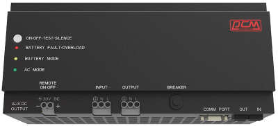 ИБП DRU-850, крепление на DIN-рейку, резервный, 850 ВA, 510 Вт, батарея 12В 9Ач, ШхГхВ 281x116x124мм, 4.9 кг, гарантия 2 года./ UPS DRU-850, DIN rail mount, redundant, 850VA, 510W, battery 12V 9Ah, WxDxH 281x116x124mm, 4.9 kg, 2 year warranty.