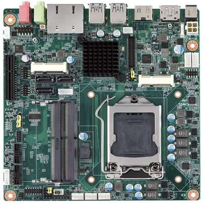 Материнская плата Advantech AIMB-285G2-00A2E Advantech Mini-ITX, Supports Intel® 7th & 6th Gen Core™ i processor (LGA1151) with Intel H110, with DP/HDMI/VGA, 2 COM, Dual LAN, PCIe x4, miniPCIe, DDR4, DC Input, (требуется установка батарейки CR2032)