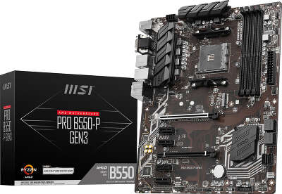 Материнская плата ATX LGAAM4 MSI PRO B550-P GEN3