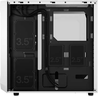 Корпус Fractal Design Focus 2 White TG Clear Tint, белый, ATX, Без БП (FD-C-FOC2A-02)