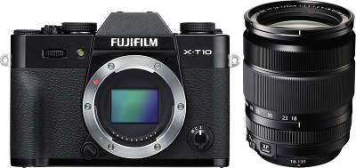 Цифровая фотокамера Fujifilm X-T10 Black kit (XC 18-135 f/3.5-5.6 R LM OIS WR)