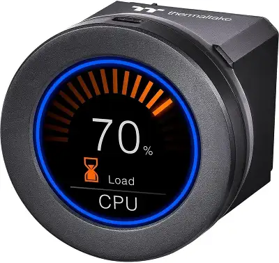Система водяного охлаждения Thermaltake Toughliquid Ultra 360 Soc-AM5/AM4/1200/1700/1851 черный 4-pin 28.1dB Al+Cu LCD Ret (CL-W323-PL12GM-B)