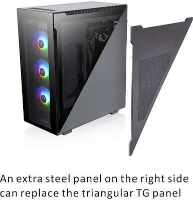 Корпус Thermaltake Divider 500 TG ARGB, черный, ATX, Без БП (CA-1T4-00M1WN-01)