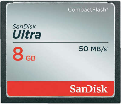 Карта памяти 8 Гб Compact Flash SanDisk Ultra 50/20 MB/s [SDCFHS-008G-G46]