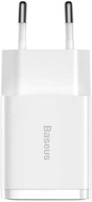 Сетевое ЗУ Baseus  Compact  Charger 2xUSB-A 10.5W EU, White