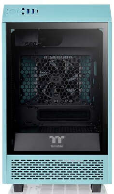 Корпус Thermaltake The Tower 100 Turquoise, бирюзовый, Mini-ITX, Без БП (CA-1R3-00SBWN-00)