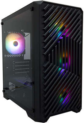 Корпус 1STPLAYER TRILOBITE T5, черный, mATX, Без БП (T5-BK-4F1)