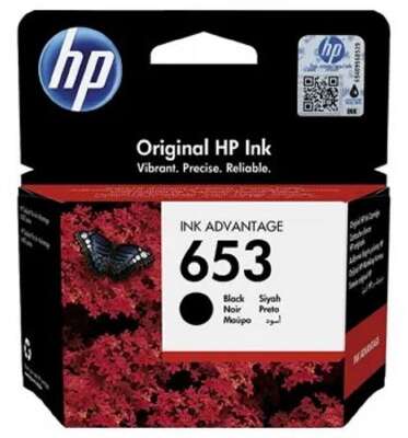 Картридж HP 653 струйный черный (360 стр) [3YM75AE#BHK]