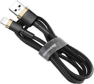 Кабель Baseus USB to Lightning, 2 м, Black/Gold [CALKLF-CV1]