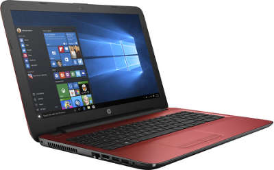 Ноутбук HP 15-ba507ur 15.6" HD Red E2-7110/4/500/WiFi/Cam/W10 [Y6F19EA]