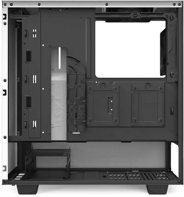 Корпус NZXT H510 White/black, белый, ATX, Без БП (CA-H510B-W1)