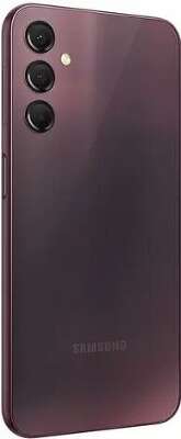 Смартфон Samsung Galaxy A24, MediaTek Helio G99, 6Gb RAM, 128Gb, бордовый (SM-A245FDRVCAU)