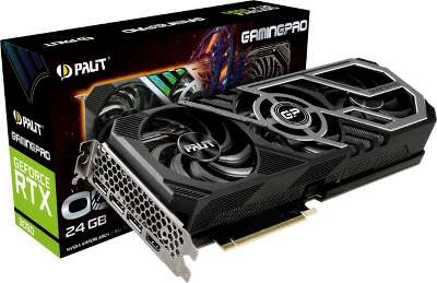 Видеокарта Palit NVIDIA nVidia GeForce RTX 3090 GAMINGPRO OC 24Gb GDDR6X PCI-E HDMI, 3DP