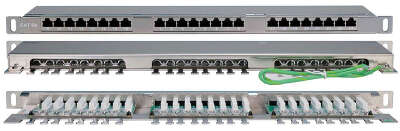Патч-панель Hyperline PPHD-19-24-8P8C-C5E-SH-110D 19" 0.5U 24xRJ45 кат.5E FTP