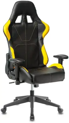 Кресло игровое Zombie VIKING 5 AERO черный/желтый эко.кожа с подголов. крестов. пластик