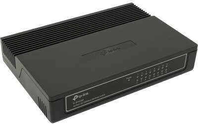 Коммутатор TP-LINK TL-SF1016D 16 портов (16х100Mbs, неуправляемый, настольный, L2, корпус-пластик) (TL-SF1016D)