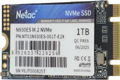 Твердотельный накопитель M.2 NVMe 1Tb Netac N930ES [NT01N930ES-001T-E2X] (SSD)