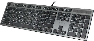 Клавиатура A4Tech KV-300H серый/черный USB slim