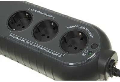 PowerCom WOW-300(A) ИБП {OffLine, 300VA/165W, Tower, 3xEURO} (41484)