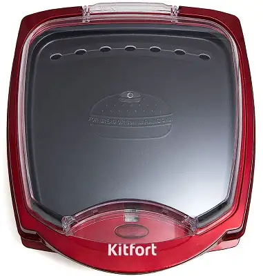 Электрогриль Kitfort KT-1610 1000Вт красный/черный