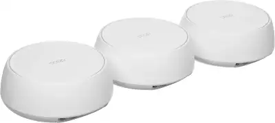Бесшовный Mesh роутер TP-Link Deco BE25 (DECO BE25(3-PACK)) BE3600 100/1000/2500BASE-T белый (упак.:3шт)