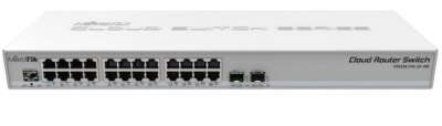 Коммутатор MikroTik CRS326-24G-2S+RM (L3) 24x1Гбит/с 2SFP+ управляемый