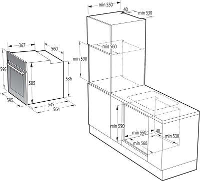 Духовой шкаф Электрический Gorenje BOS67371CLI бежевый