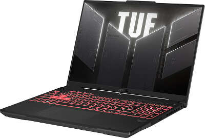 Ноутбук ASUS TUF Gaming A16 FA607PI-QT039 16" WQXGA IPS R9-7845HX/16/1Tb SSD/RTX4070 8G/Без OC серый