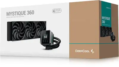 Система водяного охлаждения Deepcool Mystique 360 Soc-AM5/AM4/1200/1700/1851 черный 4-pin 36.49dB Al LCD 300W 1847gr Ret (R-LX750-BKDSNMP-G-1)