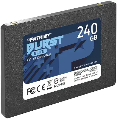 Накопитель SSD Patriot SATA-III 240GB PBE240GS25SSDR Burst Elite 2.5"