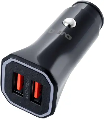 Автомобильное зар./устр. Buro BUCG1 15.5W 3.1A 2xUSB универсальное черный (BUCG15S200BK)