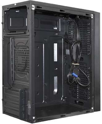 Exegate EX287882RUS Корпус Minitower ExeGate mEVO-9302-RGB (mATX, без БП, 2*USB+1*USB3.0, HD аудио, черный/RGB)