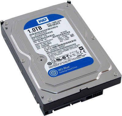 Жёсткий диск SATA-3 1TB [WD10EZEX] WD Caviar Blue, 7200rpm, 64MB Cache