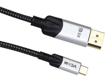 Кабель USB 3.1 Type-C(m)-DisplayPort(m), 1.8м, черный VCOM Premium (CU422MCV-1.8M)