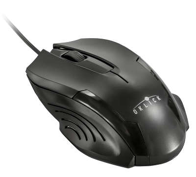 Мышь USB Oklick 255M 1000 dpi, чёрная