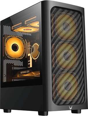 Корпус MidTower FORMULA (AEROCOOL) AIR MESH G3 black (mATX, без БП, ARGB, 3xUSB Type-A+USB Type-C) (AIR MESH G3 (F))