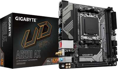 Материнская плата mini-ITX LGAAM5 GIGABYTE A620I AX