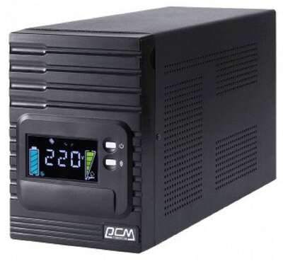 PowerCom Smart King Pro+ SPT-1000-II LCD ИБП {Line-Interactive, 1000 ВА / 800 Вт, Tower, 8xC13 с резервным питанием, USB, SNMPslot} (1152559)