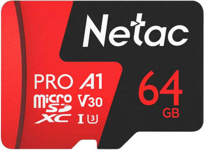 Флеш карта MicroSD card Netac P500 Extreme Pro 64GB, w/o SD adapter (NT02P500PRO-064G-S)