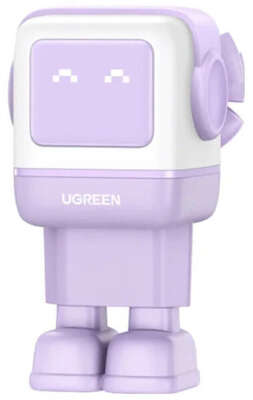 Зарядное устройство UGREEN CD361 (35291) UNO 65W USB-A+2*USB-C Robot GaN Tech Fast Charger EU. Цвет: сиреневый