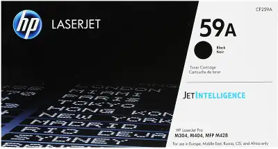 Картридж лазерный HP 59A CF259A черный бар.в компл. (3000стр.) для HP LJ M304/M404/MFP M428