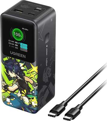 Внешний аккумулятор UGREEN PB721 (35524B) 20000mAh 130W Fast Charging Power Bank. Цвет: серый