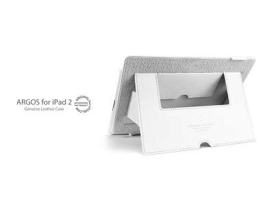 Кожаный чехол SGP Leather Case Argos для iPad 2, белый [SGP07935]