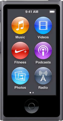 Медиаплеер Apple iPod nano [MKN52RU/A] 16 GB space gray