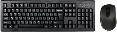 Клавиатура + мышь A4Tech 7100N клав:черный мышь:черный USB беспроводная