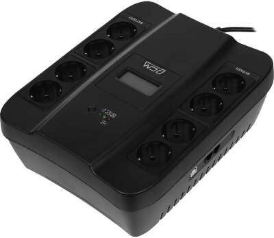 PowerCom Spider SPD-900U LCD ИБП {Line-Interactive, 900VA / 540W, 8xEURO: 4 с резервным питанием, 4 с фильтрацией, USB} (1168465)
