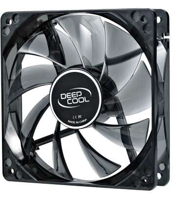 Вентилятор для корпуса Deepcool Wind Blade 120 LED 120х120x25 черный 3-pin 4-pin (Molex) 26дБ (DP-FLED-WB120) Ret