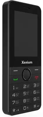 Мобильный телефон XENIUM X240 черный моноблок 2Sim 2.4" 240x320 Nucleus 0.3Mpix GSM900/1800 MP3 FM microSD max32Gb